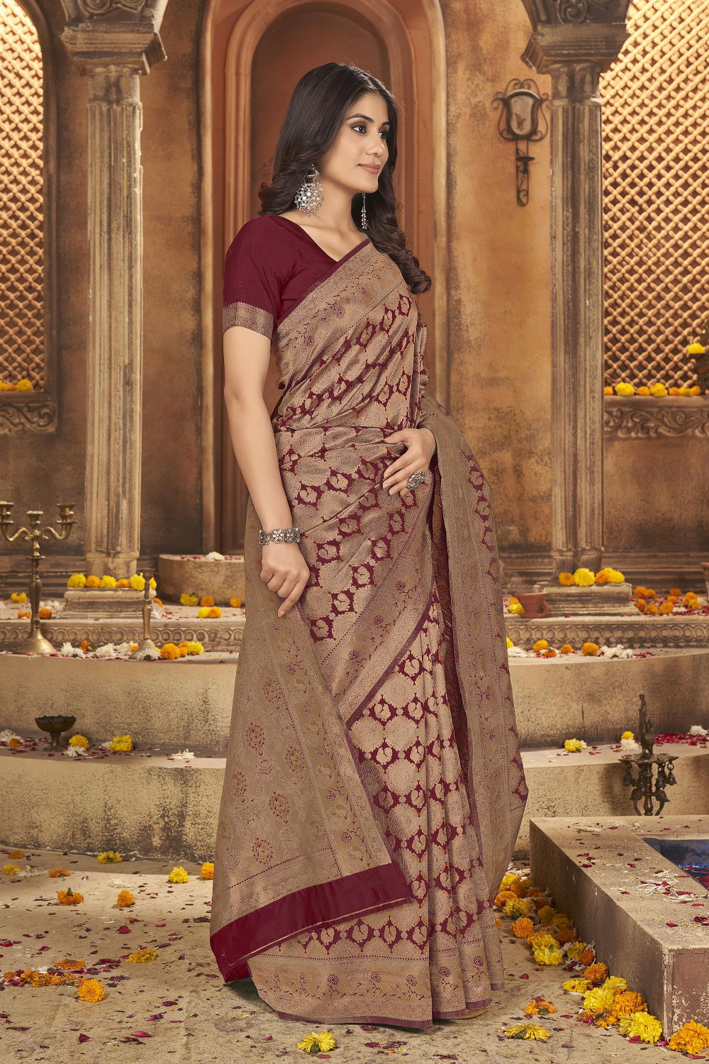 Zili Hit 15 Banarasi Silk Sarees Catalog